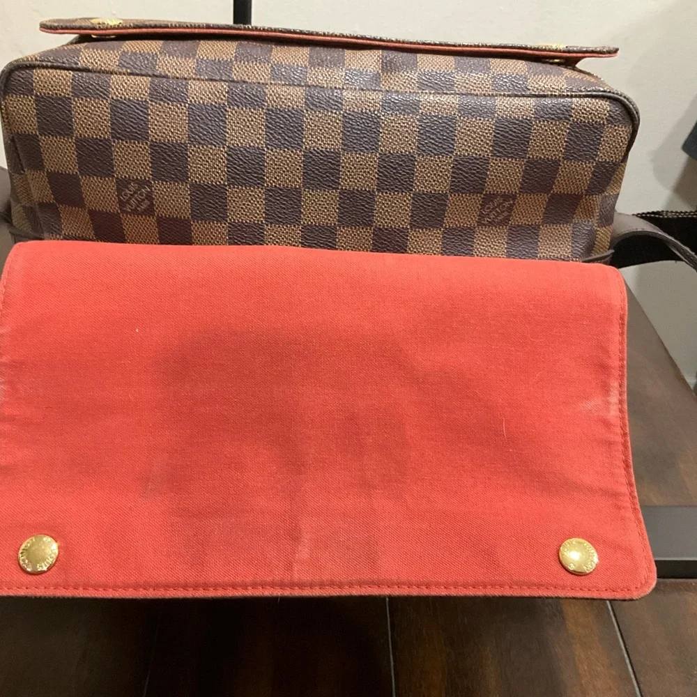 Louis Vuitton Brown Checkered Messenger Bag - Picture 6 of 16